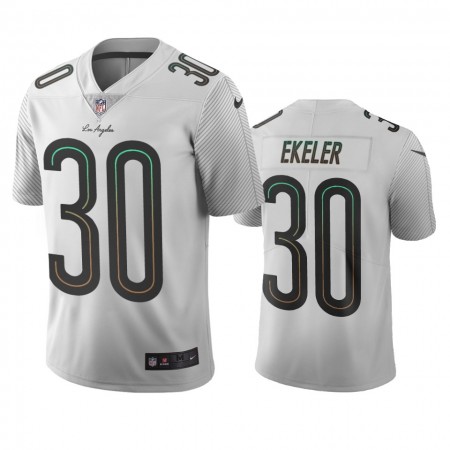 Camiseta Hombre NFL Los Angeles Chargers Austin Ekeler 30 Blanco City Edition Vapor Limited